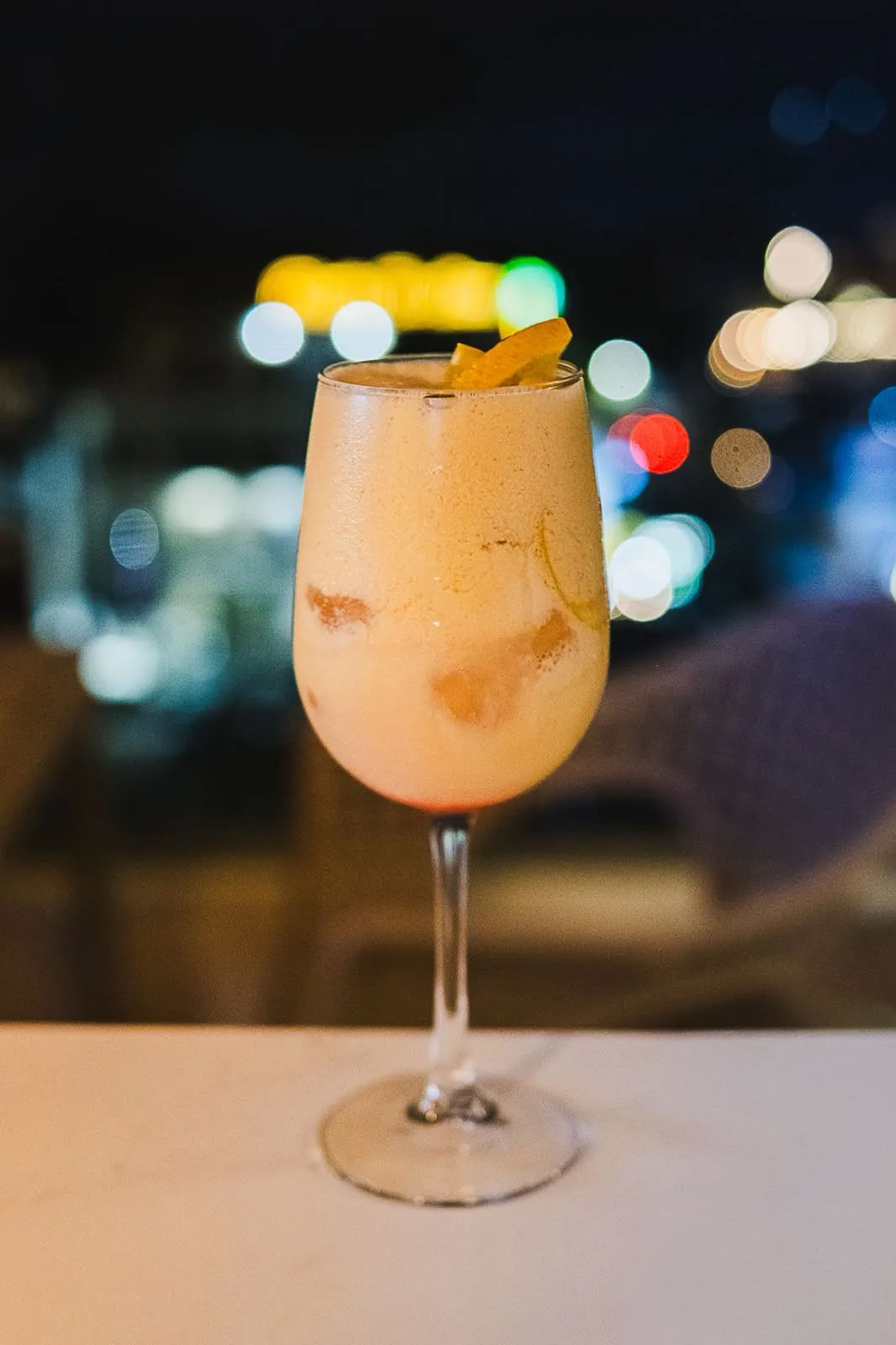 Bebida en la terraza